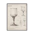 Picture of Sketch of a Wine Glass _GroupedProduct_Rectangle_Portrait_Canvas_Framed_