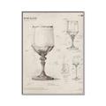 Picture of Sketch of a Wine Glass _GroupedProduct_Rectangle_Portrait_Canvas_Framed_
