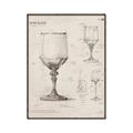 Picture of Sketch of a Wine Glass _GroupedProduct_Rectangle_Portrait_Canvas_Framed_