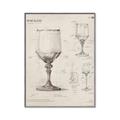 Picture of Sketch of a Wine Glass _GroupedProduct_Rectangle_Portrait_Canvas_Framed_