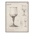 Picture of Sketch of a Wine Glass _GroupedProduct_Rectangle_Portrait_Canvas_Framed_