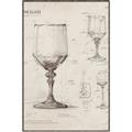 Picture of Sketch of a Wine Glass _GroupedProduct_Rectangle_Portrait_Canvas_Framed_