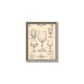 Picture of The Anatomy of a Wine Glass _GroupedProduct_Rectangle_Portrait_Canvas_Framed_