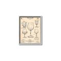 Picture of The Anatomy of a Wine Glass _GroupedProduct_Rectangle_Portrait_Canvas_Framed_