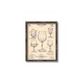 Picture of The Anatomy of a Wine Glass _GroupedProduct_Rectangle_Portrait_Canvas_Framed_