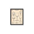 Picture of The Anatomy of a Wine Glass _GroupedProduct_Rectangle_Portrait_Canvas_Framed_