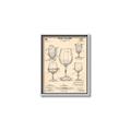 Picture of The Anatomy of a Wine Glass _GroupedProduct_Rectangle_Portrait_Canvas_Framed_