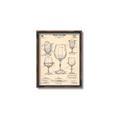 Picture of The Anatomy of a Wine Glass _GroupedProduct_Rectangle_Portrait_Canvas_Framed_