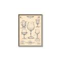 Picture of The Anatomy of a Wine Glass _GroupedProduct_Rectangle_Portrait_Canvas_Framed_