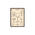 Picture of The Anatomy of a Wine Glass _GroupedProduct_Rectangle_Portrait_Canvas_Framed_