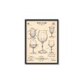 Picture of The Anatomy of a Wine Glass _GroupedProduct_Rectangle_Portrait_Canvas_Framed_