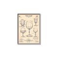 Picture of The Anatomy of a Wine Glass _GroupedProduct_Rectangle_Portrait_Canvas_Framed_