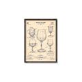 Picture of The Anatomy of a Wine Glass _GroupedProduct_Rectangle_Portrait_Canvas_Framed_