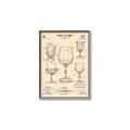 Picture of The Anatomy of a Wine Glass _GroupedProduct_Rectangle_Portrait_Canvas_Framed_