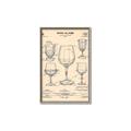 Picture of The Anatomy of a Wine Glass _GroupedProduct_Rectangle_Portrait_Canvas_Framed_