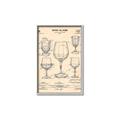 Picture of The Anatomy of a Wine Glass _GroupedProduct_Rectangle_Portrait_Canvas_Framed_