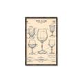 Picture of The Anatomy of a Wine Glass _GroupedProduct_Rectangle_Portrait_Canvas_Framed_