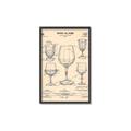 Picture of The Anatomy of a Wine Glass _GroupedProduct_Rectangle_Portrait_Canvas_Framed_