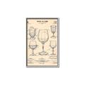 Picture of The Anatomy of a Wine Glass _GroupedProduct_Rectangle_Portrait_Canvas_Framed_