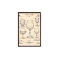 Picture of The Anatomy of a Wine Glass _GroupedProduct_Rectangle_Portrait_Canvas_Framed_