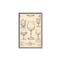 Picture of The Anatomy of a Wine Glass _GroupedProduct_Rectangle_Portrait_Canvas_Framed_