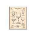 Picture of The Anatomy of a Wine Glass _GroupedProduct_Rectangle_Portrait_Canvas_Framed_