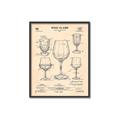 Picture of The Anatomy of a Wine Glass _GroupedProduct_Rectangle_Portrait_Canvas_Framed_