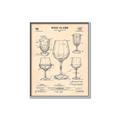 Picture of The Anatomy of a Wine Glass _GroupedProduct_Rectangle_Portrait_Canvas_Framed_