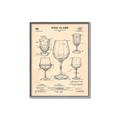 Picture of The Anatomy of a Wine Glass _GroupedProduct_Rectangle_Portrait_Canvas_Framed_
