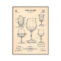 Picture of The Anatomy of a Wine Glass _GroupedProduct_Rectangle_Portrait_Canvas_Framed_
