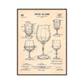 Picture of The Anatomy of a Wine Glass _GroupedProduct_Rectangle_Portrait_Canvas_Framed_