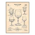 Picture of The Anatomy of a Wine Glass _GroupedProduct_Rectangle_Portrait_Canvas_Framed_