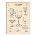 Picture of The Anatomy of a Wine Glass _GroupedProduct_Rectangle_Portrait_Canvas_Framed_