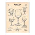 Picture of The Anatomy of a Wine Glass _GroupedProduct_Rectangle_Portrait_Canvas_Framed_