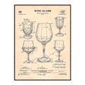Picture of The Anatomy of a Wine Glass _GroupedProduct_Rectangle_Portrait_Canvas_Framed_