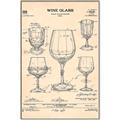Picture of The Anatomy of a Wine Glass _GroupedProduct_Rectangle_Portrait_Canvas_Framed_
