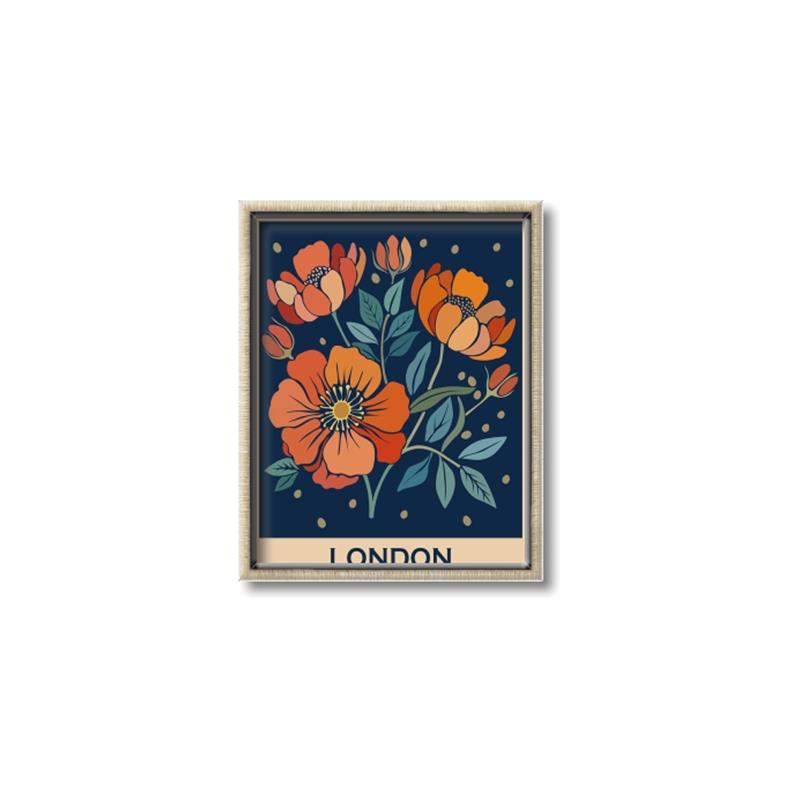 Picture of Flower Market: London _GroupedProduct_Rectangle_Portrait_Canvas_Framed_