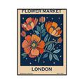 Picture of Flower Market: London _GroupedProduct_Rectangle_Portrait_Canvas_Framed_