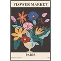 Picture of Flower Market: Paris II _GroupedProduct_Rectangle_Portrait_Canvas_Framed_