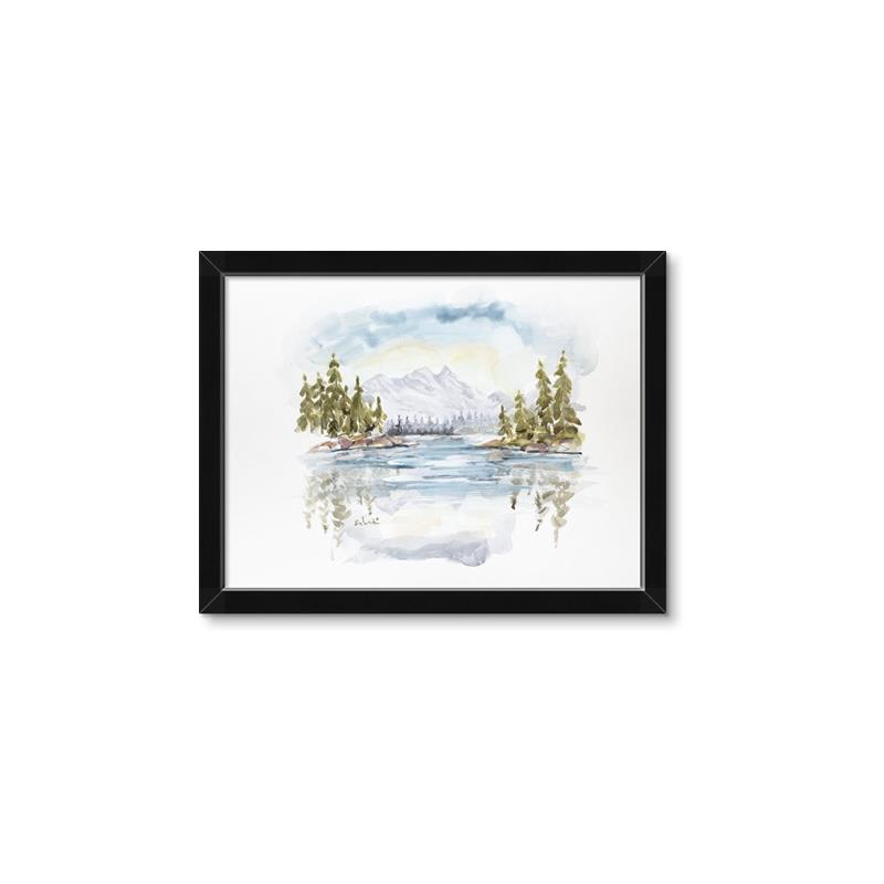 Picture of Reflections of the North II _GroupedProduct_Rectangle_Landscape_Framed_Matted_