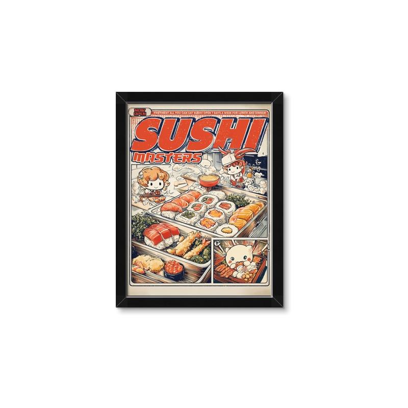 Picture of Nigiri Nights _GroupedProduct_Rectangle_Portrait_Framed_Matted_