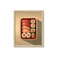 Picture of Bento Box _GroupedProduct_Rectangle_Portrait_Framed_Matted_