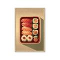 Picture of Bento Box _GroupedProduct_Rectangle_Portrait_Framed_Matted_