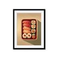 Picture of Bento Box _GroupedProduct_Rectangle_Portrait_Framed_Matted_