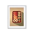Picture of Bento Box _GroupedProduct_Rectangle_Portrait_Framed_Matted_