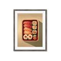 Picture of Bento Box _GroupedProduct_Rectangle_Portrait_Framed_Matted_