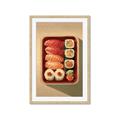 Picture of Bento Box _GroupedProduct_Rectangle_Portrait_Framed_Matted_