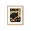 Picture of The Salmon Thief _GroupedProduct_Rectangle_Portrait_Framed_Matted_