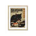 Picture of The Salmon Thief _GroupedProduct_Rectangle_Portrait_Framed_Matted_