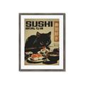 Picture of The Salmon Thief _GroupedProduct_Rectangle_Portrait_Framed_Matted_